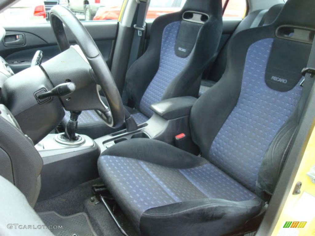 2003 Lancer Evolution VIII - Lightning Yellow / Black/Blue photo #10
