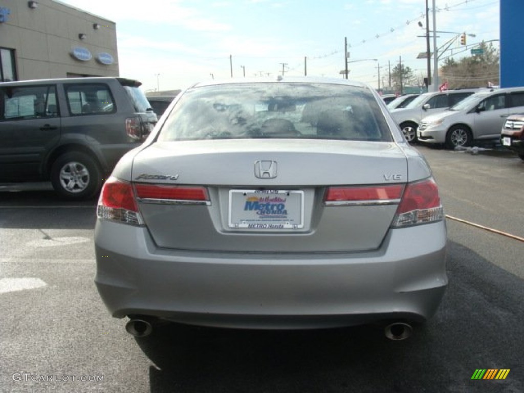 2011 Accord EX-L V6 Sedan - Alabaster Silver Metallic / Black photo #5