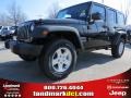 Black 2014 Jeep Wrangler Unlimited Sport S 4x4