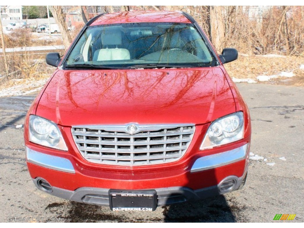 2005 Pacifica Touring AWD - Inferno Red Crystal Pearl / Light Taupe photo #2