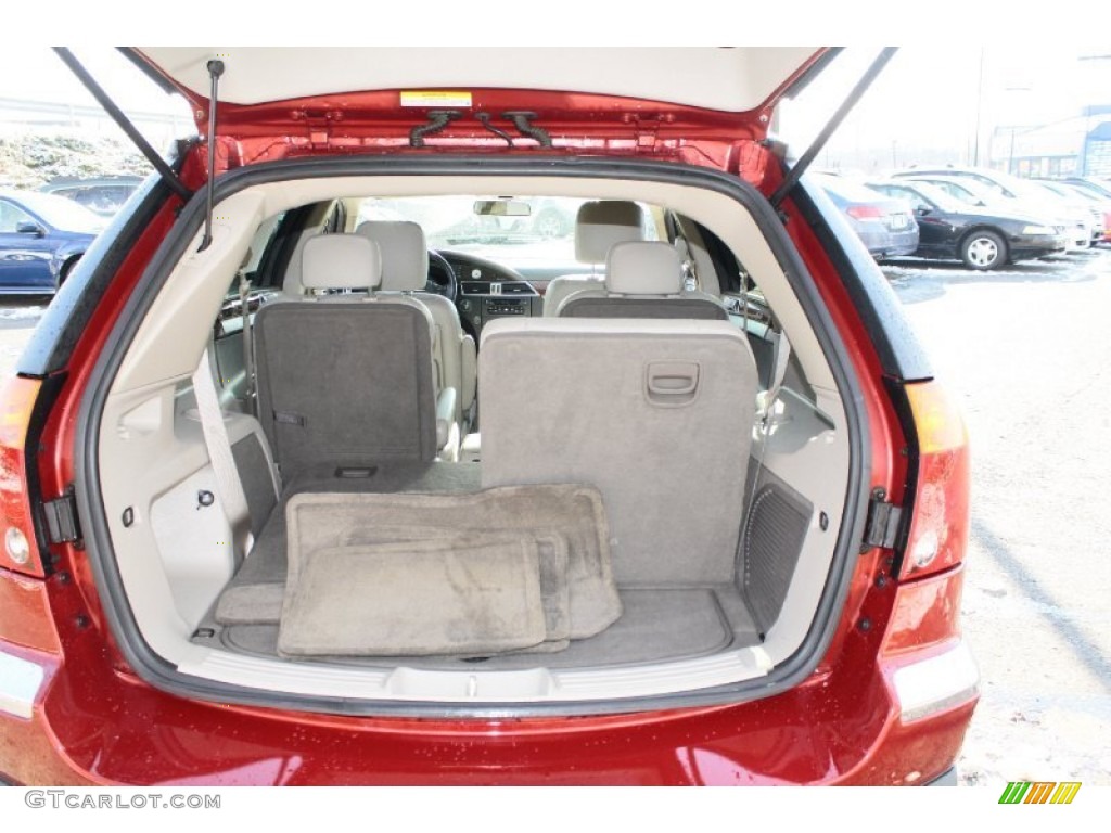 2005 Pacifica Touring AWD - Inferno Red Crystal Pearl / Light Taupe photo #6