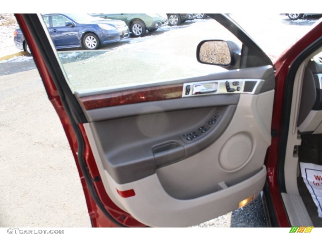 2005 Pacifica Touring AWD - Inferno Red Crystal Pearl / Light Taupe photo #15