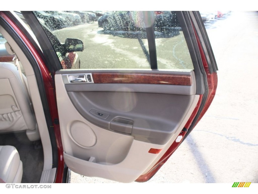 2005 Pacifica Touring AWD - Inferno Red Crystal Pearl / Light Taupe photo #17