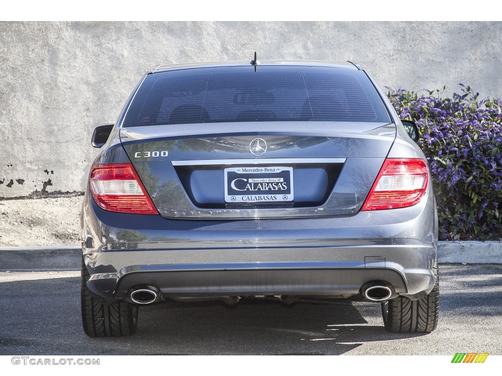 2009 C 300 Luxury - Steel Grey Metallic / Black photo #3