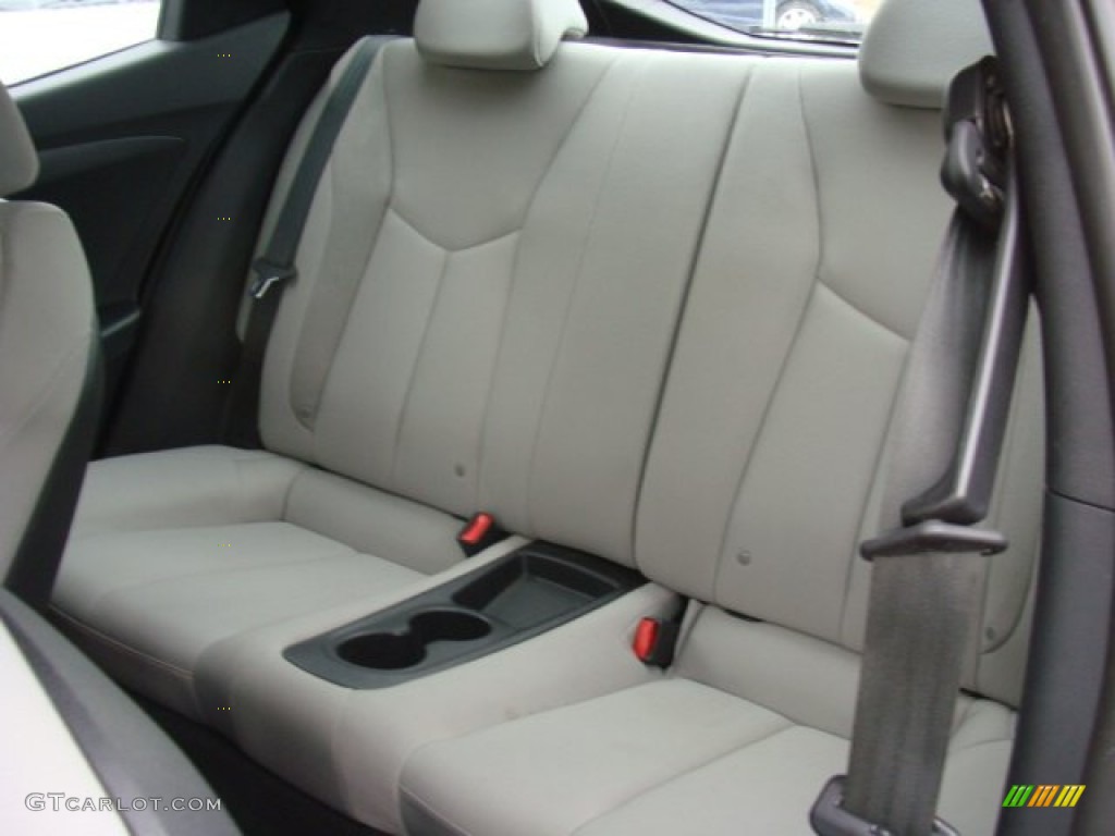 2012 Hyundai Veloster Standard Veloster Model Rear Seat Photos