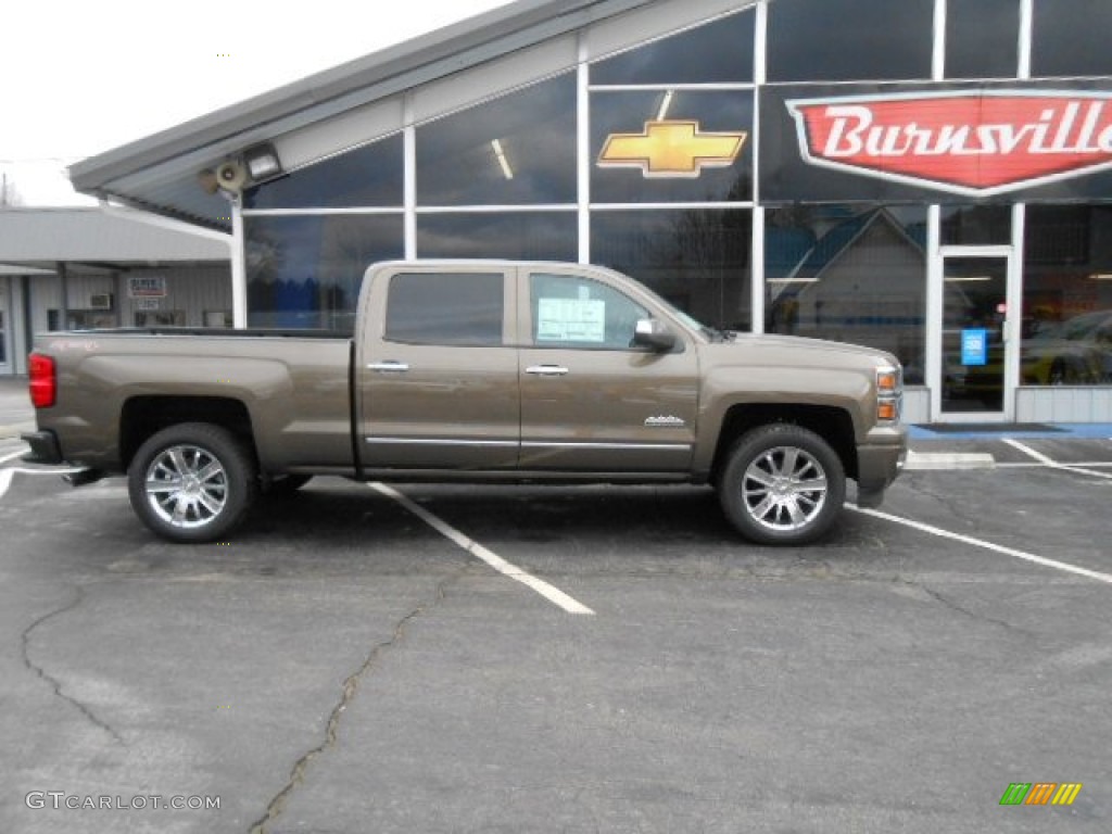 2014 Silverado 1500 High Country Crew Cab 4x4 - Brownstone Metallic / High Country Saddle photo #4