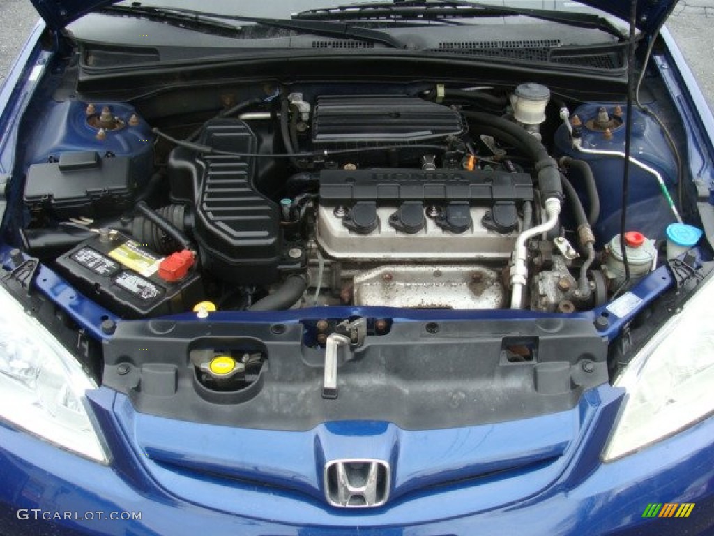2005 Honda Civic Value Package Sedan 1.7L SOHC 16V VTEC 4 Cylinder Engine Photo #90078975