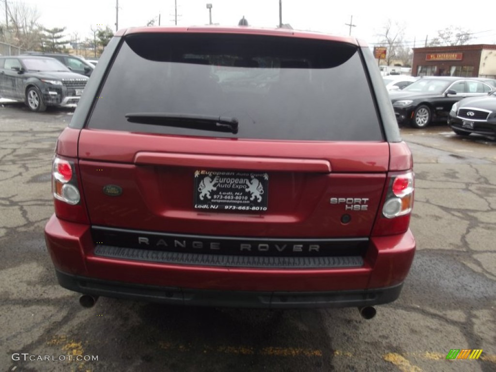 2008 Range Rover Sport HSE - Rimini Red Metallic / Ebony Black photo #5