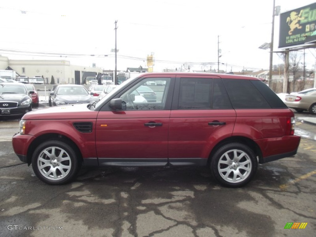 2008 Range Rover Sport HSE - Rimini Red Metallic / Ebony Black photo #6