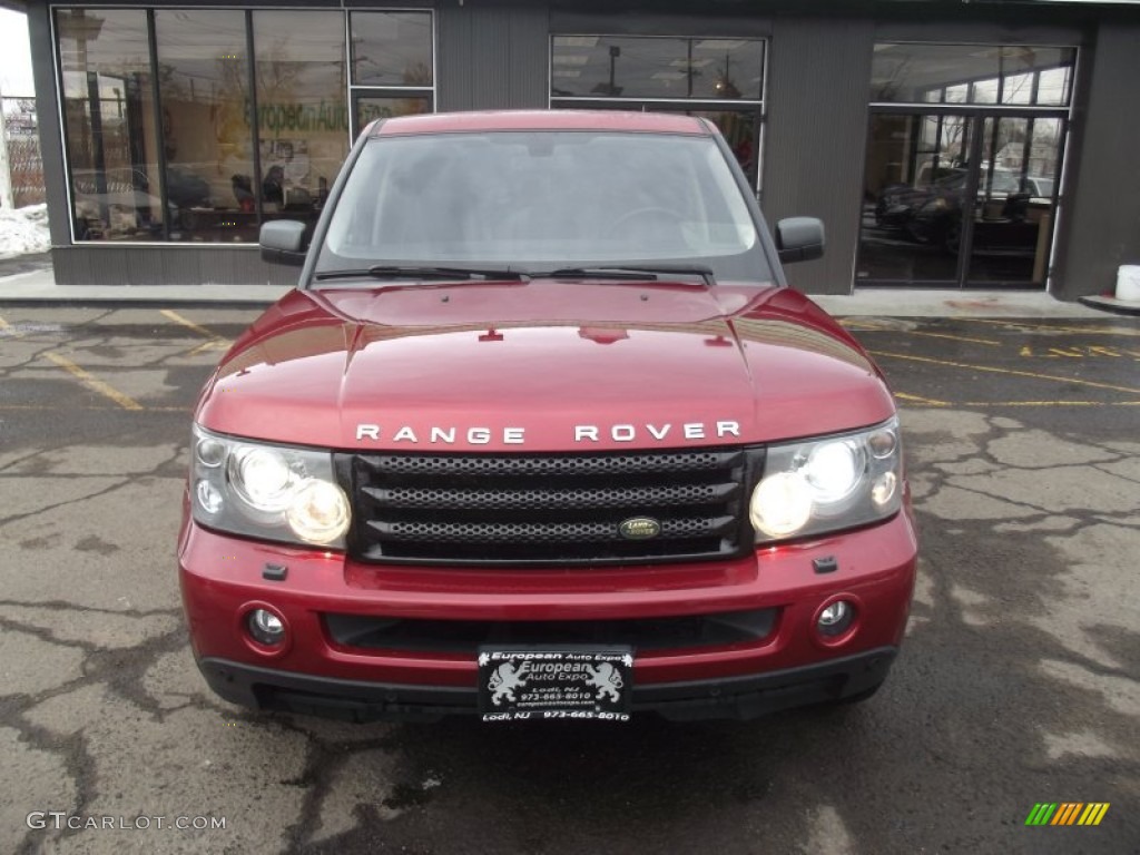 2008 Range Rover Sport HSE - Rimini Red Metallic / Ebony Black photo #7