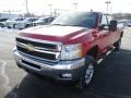 2013 Victory Red Chevrolet Silverado 3500HD LT Crew Cab 4x4  photo #3