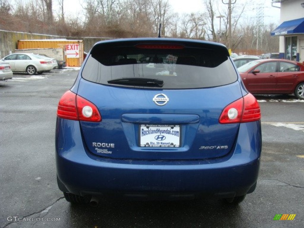 2010 Rogue S AWD 360 Value Package - Indigo Blue / Black photo #5