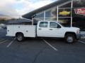 Summit White - Silverado 3500HD WT Crew Cab 4x4 Chassis Photo No. 4