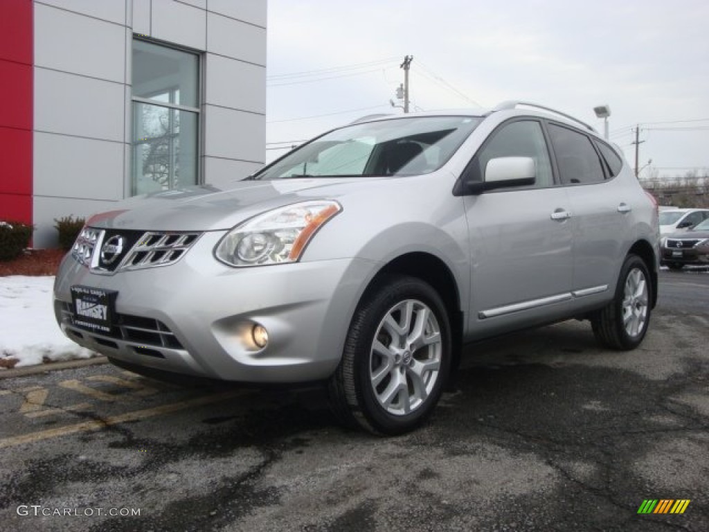2011 Rogue S AWD - Silver Ice Metallic / Black photo #1