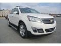 White Diamond Tricoat 2014 Chevrolet Traverse LTZ