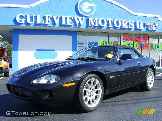 2000 XK XKR Convertible - Anthracite Black Mica / Oatmeal photo #1