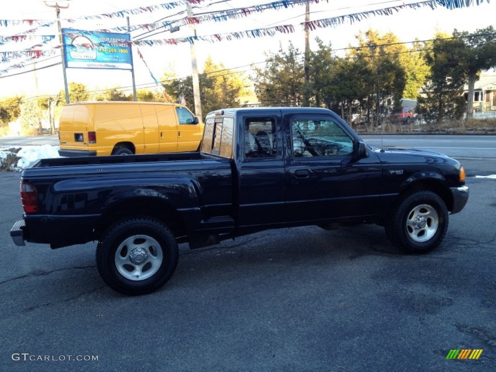 2002 Ranger XLT SuperCab 4x4 - Deep Wedgewood Blue Metallic / Dark Graphite photo #8
