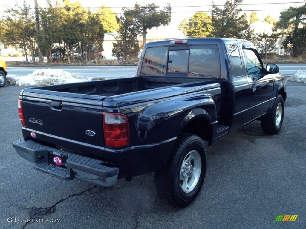 2002 Ranger XLT SuperCab 4x4 - Deep Wedgewood Blue Metallic / Dark Graphite photo #9