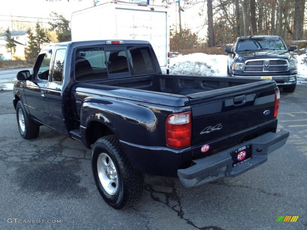 2002 Ranger XLT SuperCab 4x4 - Deep Wedgewood Blue Metallic / Dark Graphite photo #15