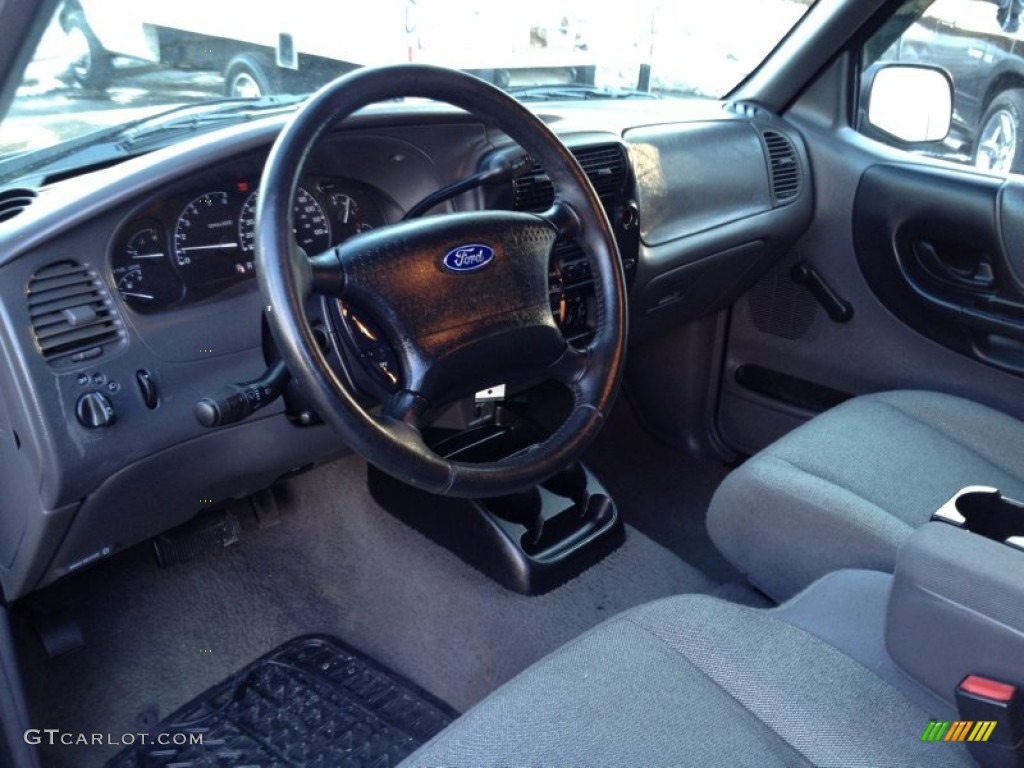 Dark Graphite Interior 2002 Ford Ranger XLT SuperCab 4x4 Photo #90084396