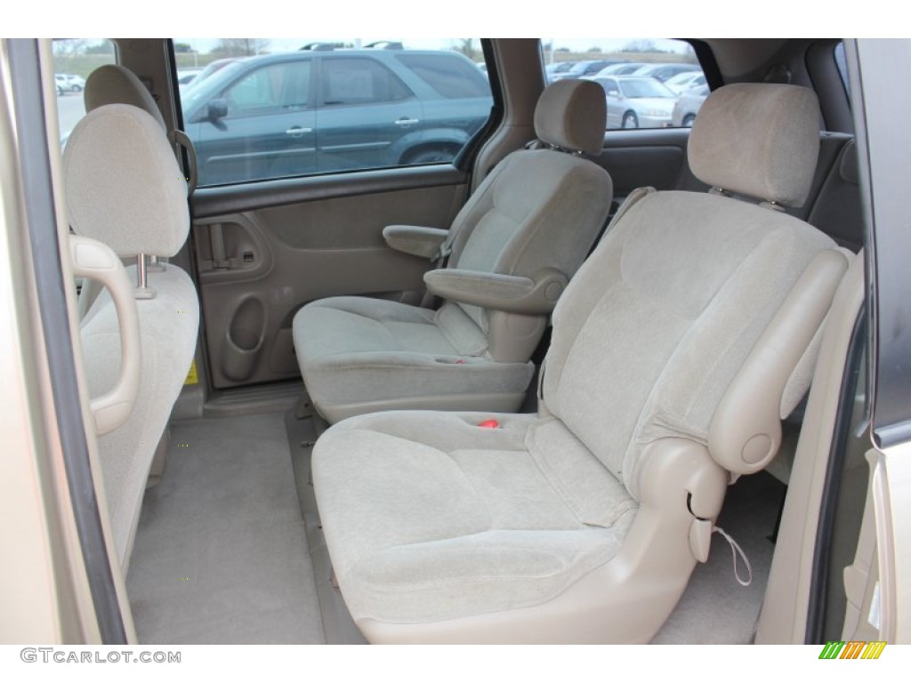 2004 Toyota Sienna CE Rear Seat Photo #90084657