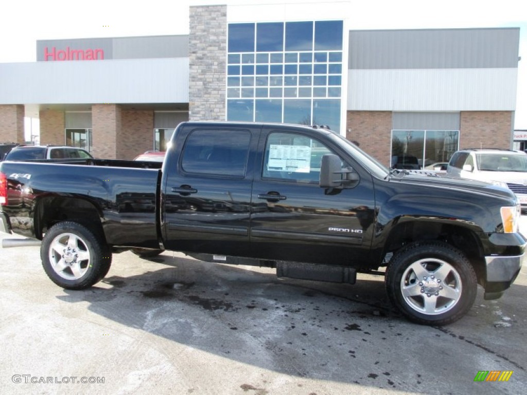 2014 Sierra 2500HD SLT Crew Cab 4x4 - Onyx Black / Ebony photo #1