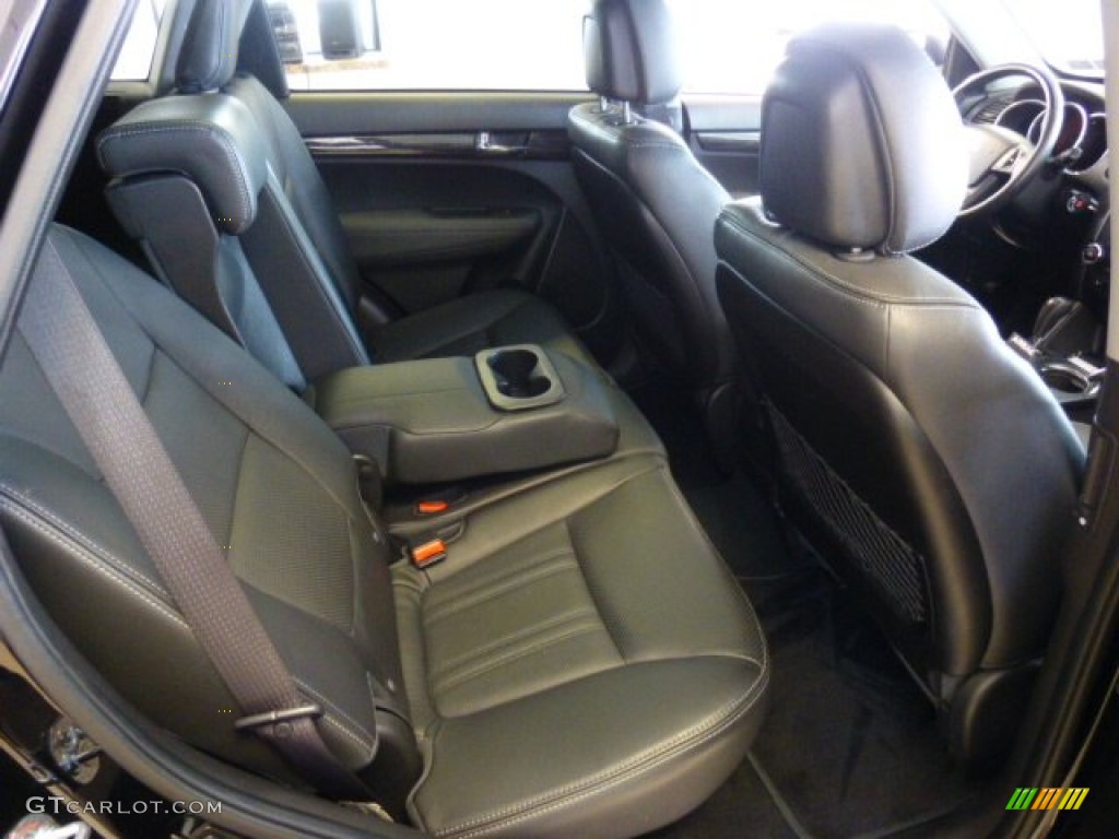 2012 Sorento SX V6 AWD - Ebony Black / Black photo #11