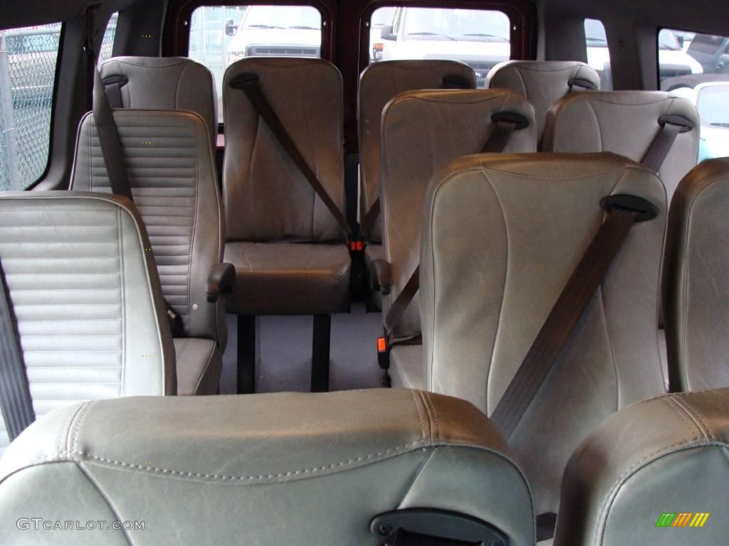 2009 E Series Van E350 Super Duty XLT Passenger - Royal Red Metallic / Medium Flint photo #8