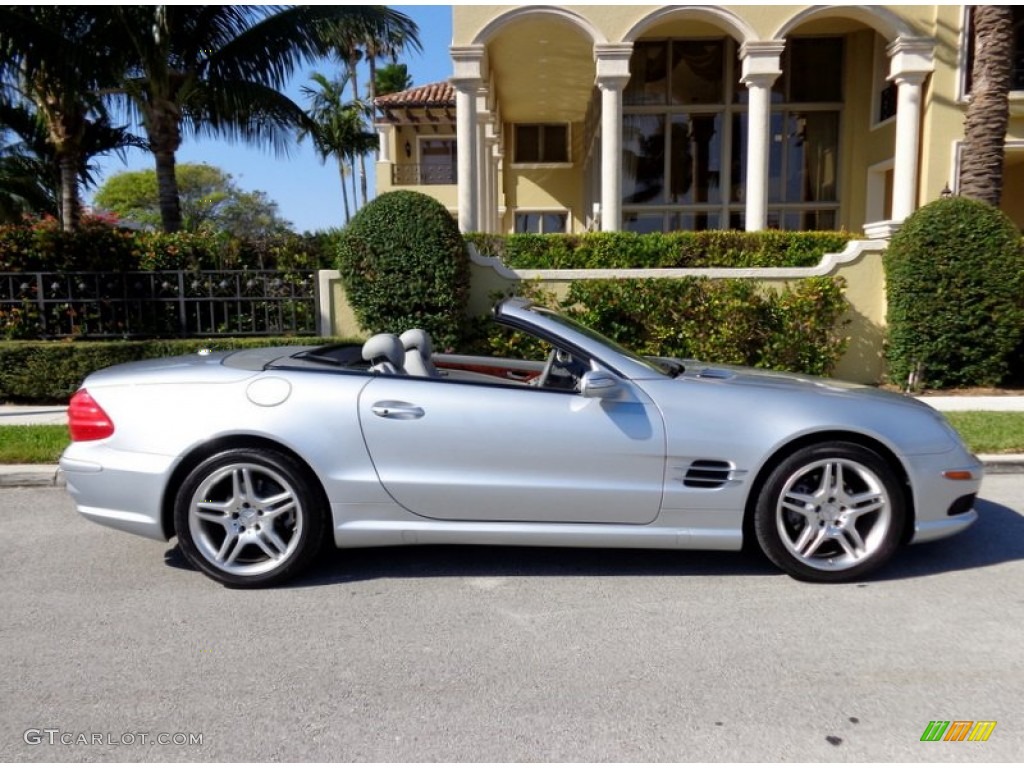 Iridium Silver Metallic 2006 Mercedes-Benz SL 500 Roadster Exterior Photo #90086208