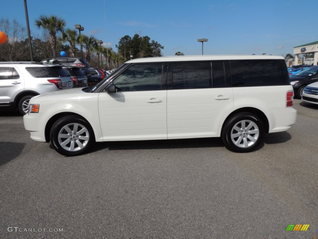 White Suede Clearcoat 2009 Ford Flex SE Exterior Photo #90086316