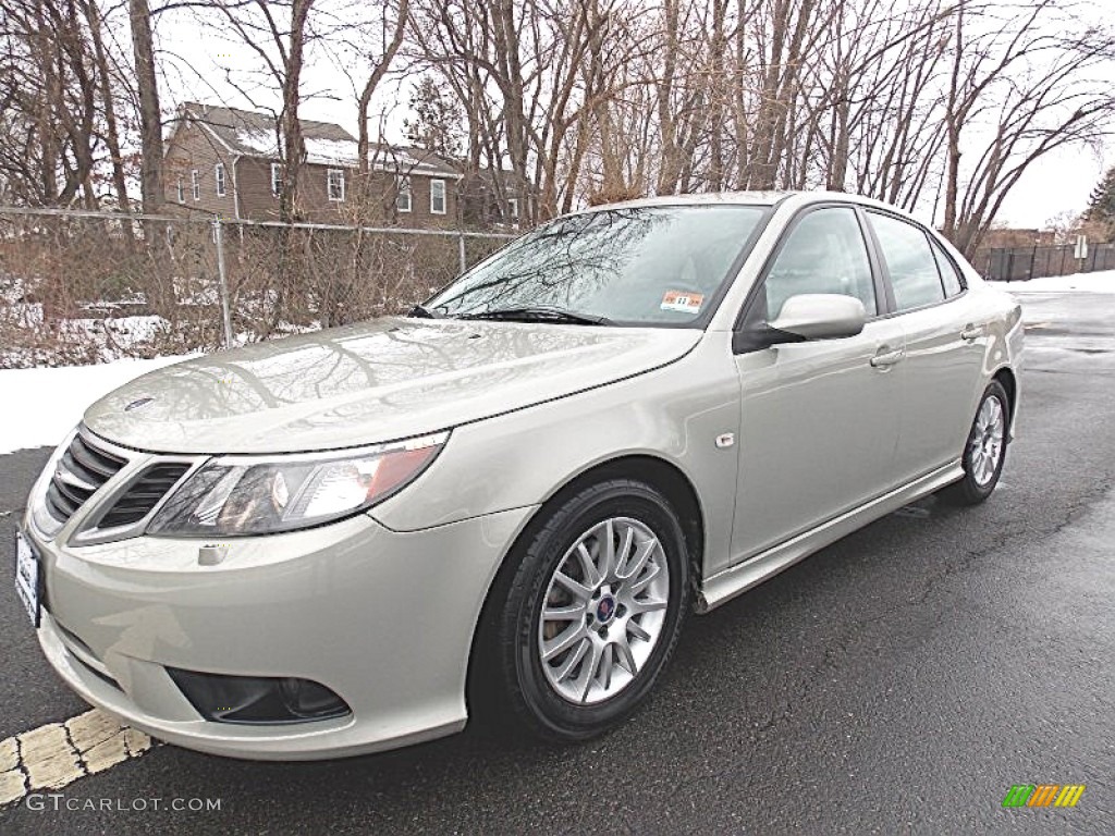 2008 9-3 2.0T Sport Sedan - Parchment Silver Metallic / Parchment photo #1