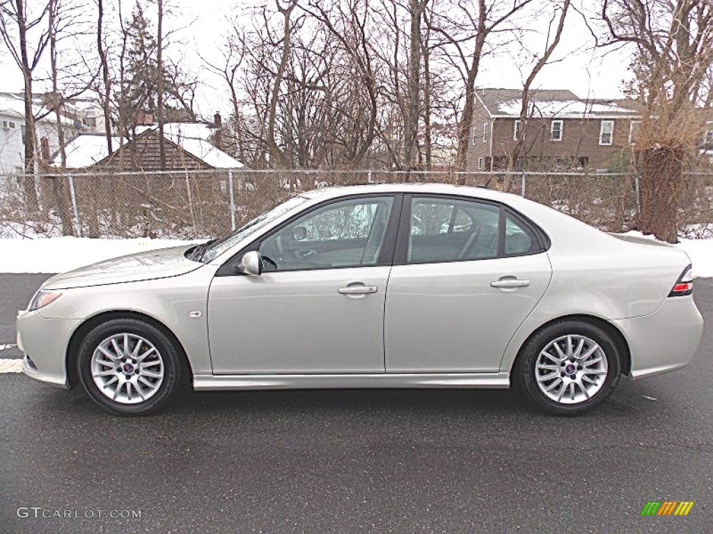 2008 9-3 2.0T Sport Sedan - Parchment Silver Metallic / Parchment photo #2