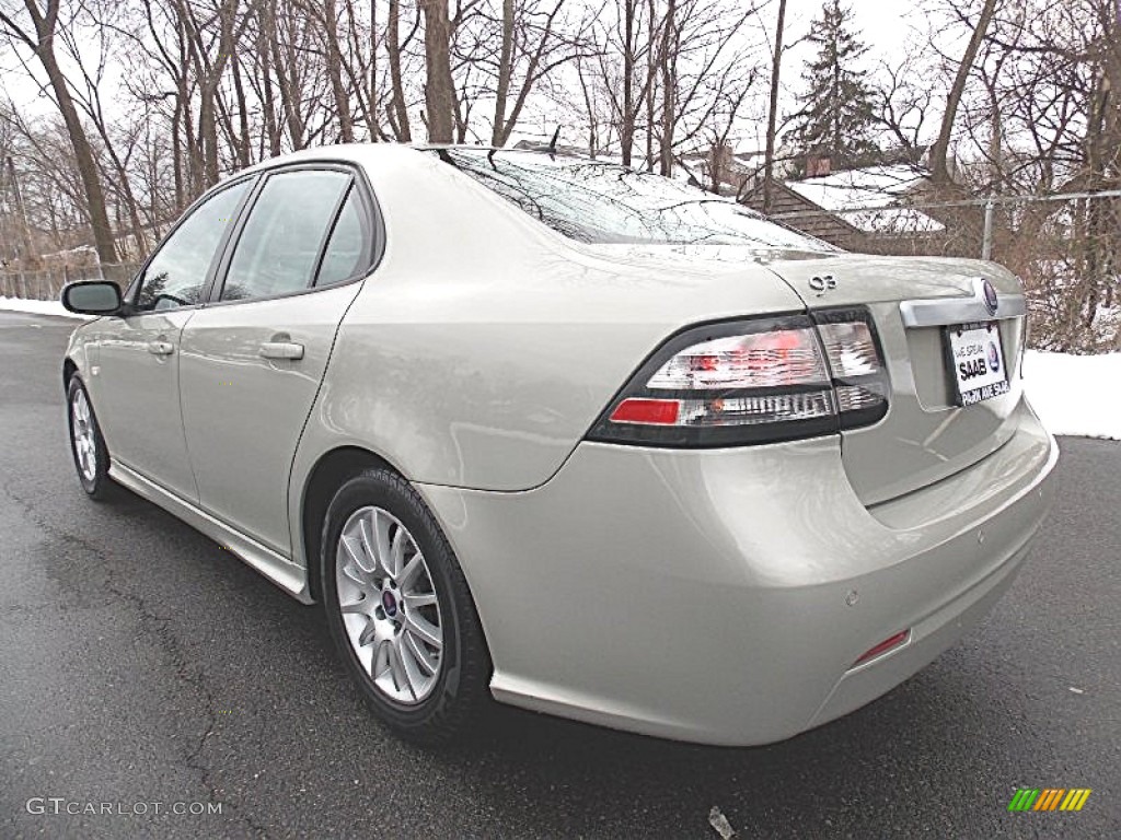 2008 9-3 2.0T Sport Sedan - Parchment Silver Metallic / Parchment photo #3