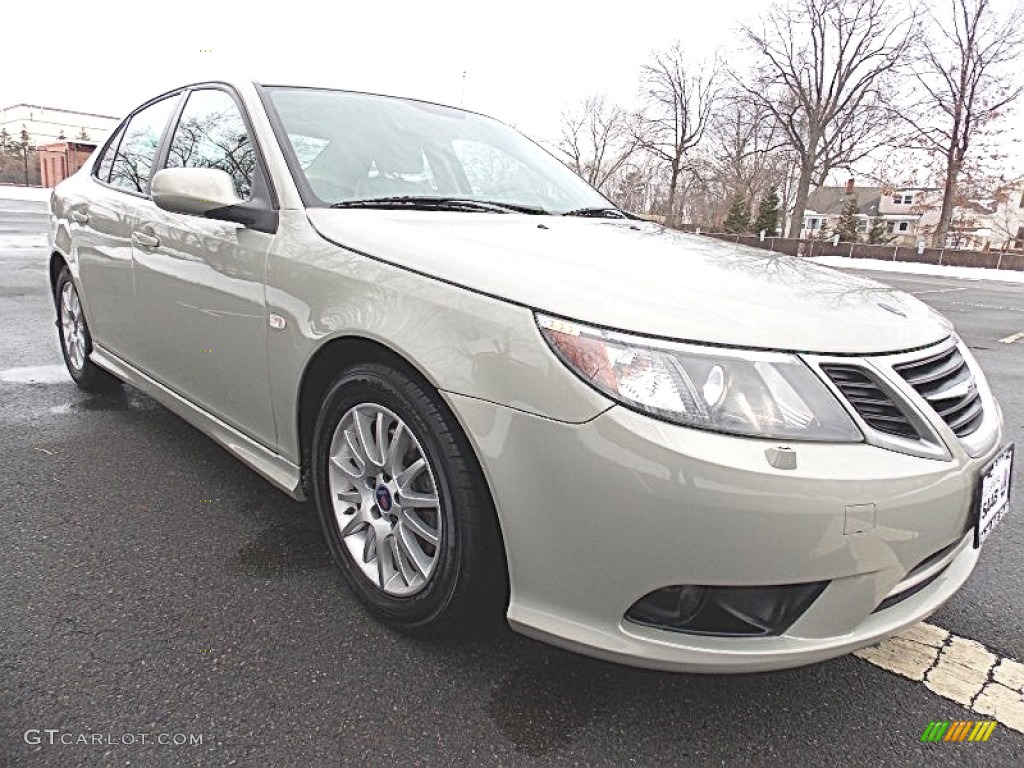 2008 9-3 2.0T Sport Sedan - Parchment Silver Metallic / Parchment photo #7