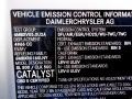 2006 Mercedes-Benz SL 500 Roadster Info Tag