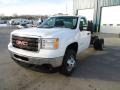 Summit White - Sierra 3500HD Regular Cab Dually Chassis Photo No. 3