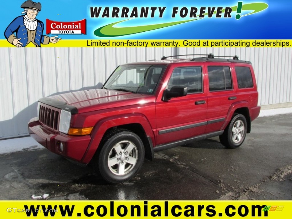 2006 Commander 4x4 - Inferno Red Pearl / Medium Slate Gray photo #1