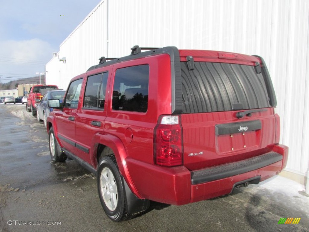 2006 Commander 4x4 - Inferno Red Pearl / Medium Slate Gray photo #4