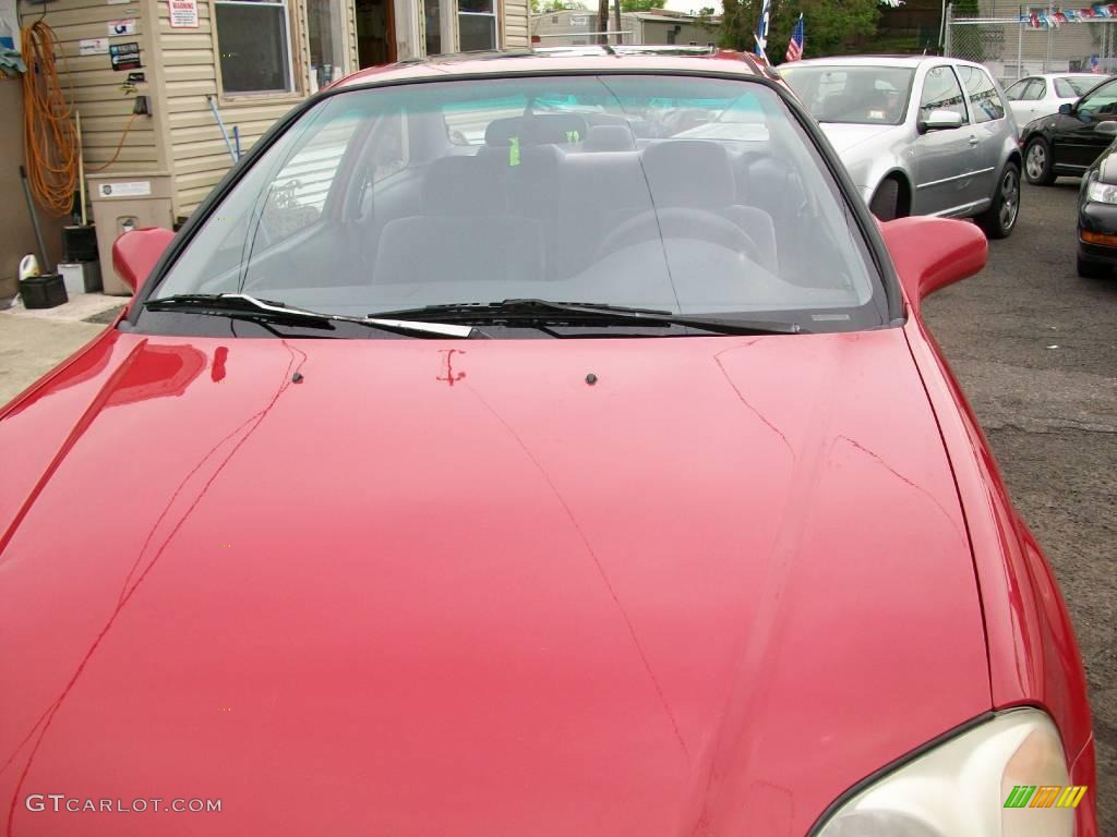 1997 Civic EX Coupe - Milano Red / Gray photo #4