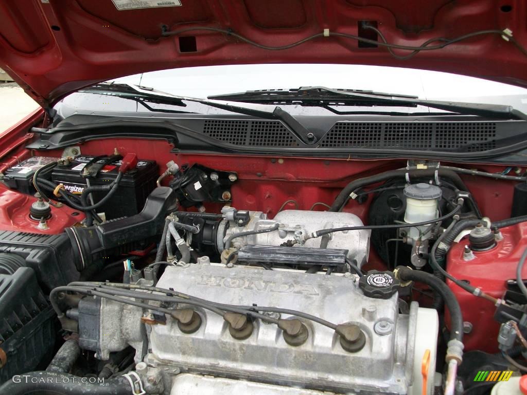1997 Civic EX Coupe - Milano Red / Gray photo #18