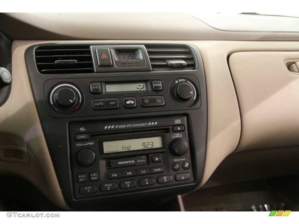 2001 Accord EX V6 Sedan - Dark Emerald Pearl / Ivory photo #15