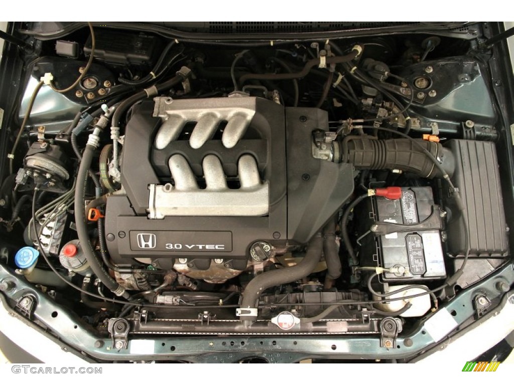 2001 Accord EX V6 Sedan - Dark Emerald Pearl / Ivory photo #32