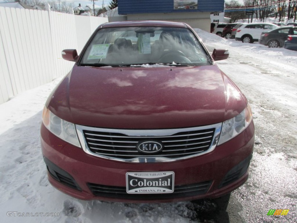 2009 Optima LX - Ruby Red / Beige photo #8