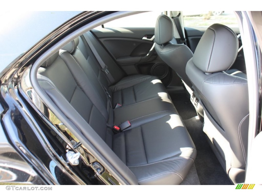 Ebony Interior 2014 Acura TSX Technology Sedan Photo #90090684