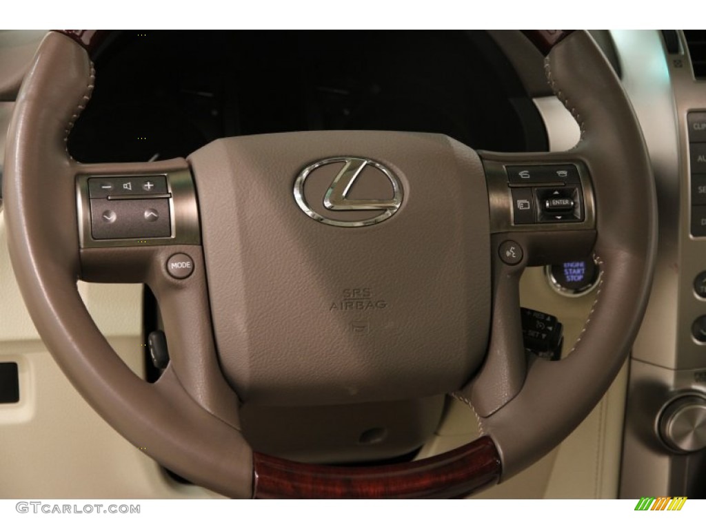 2010 Lexus GX 460 Ecru Steering Wheel Photo #90090717
