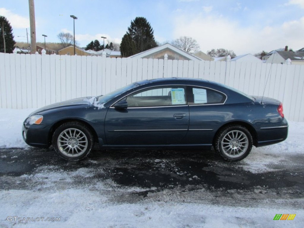 Deep Blue Pearl 2004 Chrysler Sebring Limited Coupe Exterior Photo #90091206