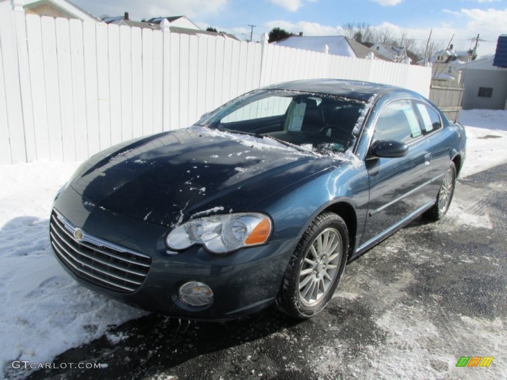 Deep Blue Pearl 2004 Chrysler Sebring Limited Coupe Exterior Photo #90091347
