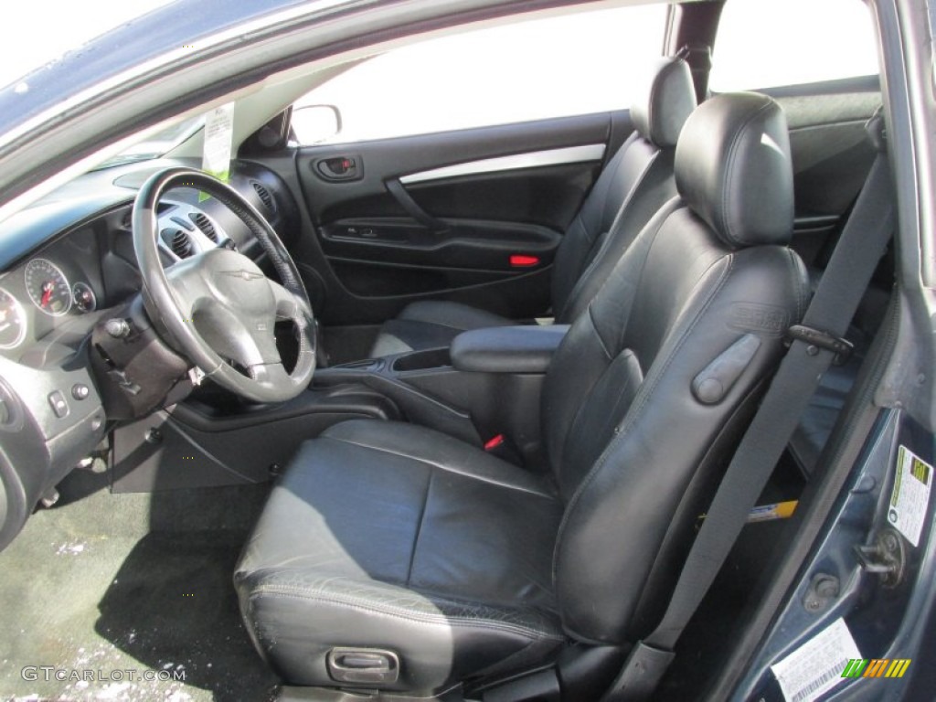 Black Interior 2004 Chrysler Sebring Limited Coupe Photo #90091424
