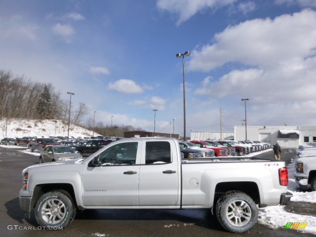 2014 Silverado 1500 LT Double Cab 4x4 - Silver Ice Metallic / Jet Black photo #8