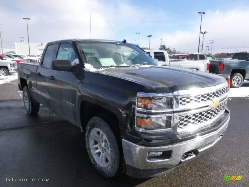 2014 Silverado 1500 LT Double Cab 4x4 - Black / Jet Black photo #3